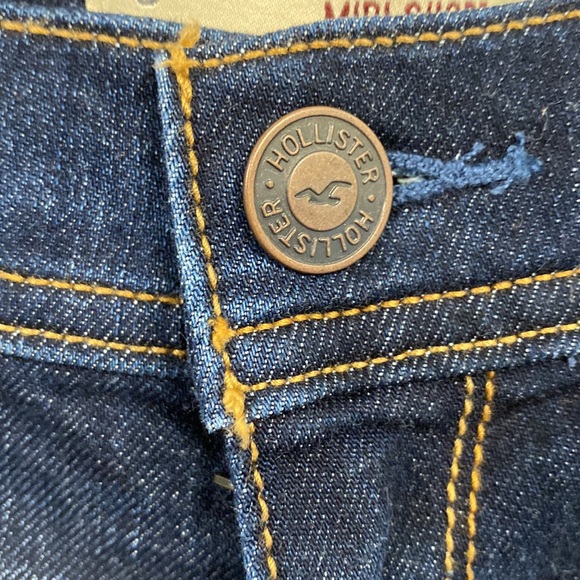 Hollister dark wash denim midi short size 3 waist 26 - Picture 7 of 7